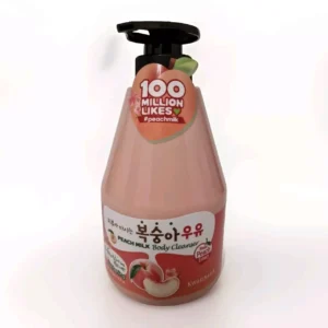 Kwailnara Welcos Korean  Peach Milk Body Wash Cleanser Shower 560g