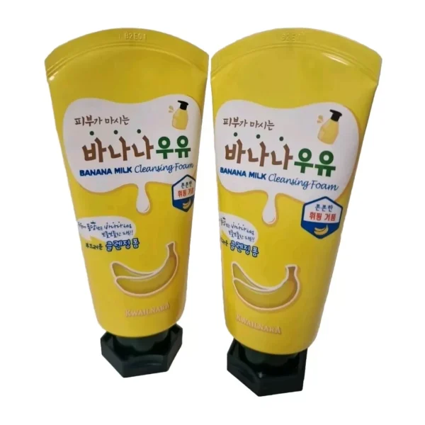 KWAILNARA Banana Milk  Cleansing Foam 120ml. Pack Of 2
