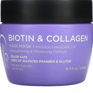 LUSETA Biotin &  Collagen Hair Mask Strengthening & Thickening Thick & Dry Hair