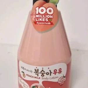 Kwailnara Welcos Korean  Softening Peach Milk Body Lotion Moisturizer 560g