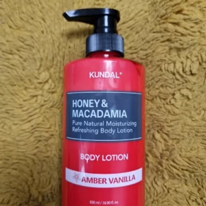 Kundal Honey &  Macadamia Body Lotion Amber Vanilla Scent 500ml K-Beauty RRP £26