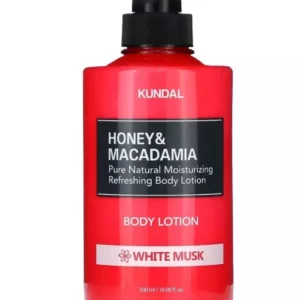 Kundal Honey &
  Macadamia Body Lotion White Musk 500ml K-Beauty RRP £26