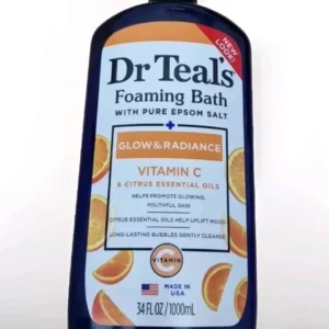 Dr Teal’s Foaming Bath
  Glow&Radiance with Vitamin C and Citrus Essential Oils 1L