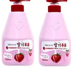 KWAILNARA Strawberry Milk
  Body Lotion 560g (Pack of 2)