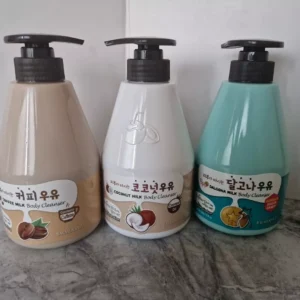 Kwailnara Korean Milk  Body Wash Cleanser Mix ( Coffee, Dalgona & Coconut) 560g