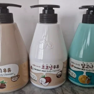 Kwailnara Korean Milk Body Wash Cleanser Mix (Coffee, Dalgona & Coconut) 560g (X1)