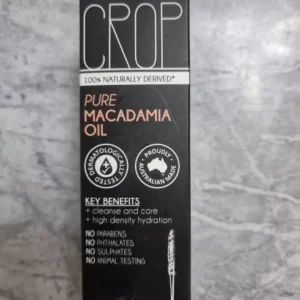 Crop Pure Macadamia Oil
  Cleansing and Hydrating. 50ml. Sealed