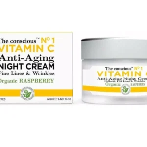 Biovene The Conscious
  Vitamin C Anti Aging Night Cream – Organic Raspberry 50ml