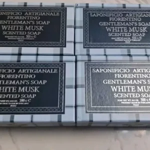 4-Pack Saponificio ~
  White Musk Bar Soap 300g Each