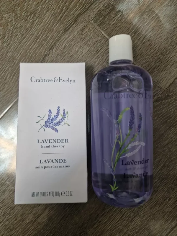 Crabtree & Evelyn  Lavender Body Gel 500ml & Hand Therapy 100g
