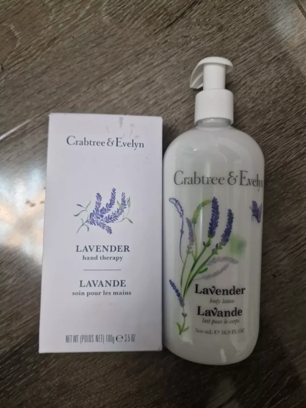 Crabtree & Evelyn  Lavender Body Lotion 500ml + Hand Therapy 100g