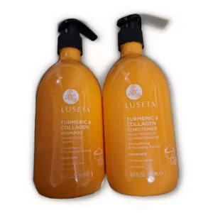 LUSETA Turmeric &
  Collagen Conditioner+Shampoo Strengthening & Thickening 500ml