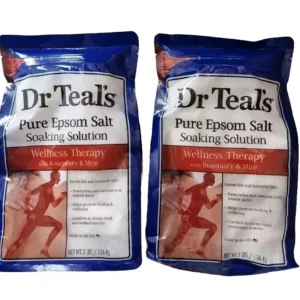 Dr Teal’s Epsom Salts
  Wellness Therapy Soaking Bath Relaxation 1.36kg Pack Of 2