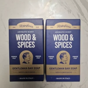 2 x HOPIFICIO Aromatic
  Scent Gentleman Bar Soap WOOD & SPICES Men’s Grooming