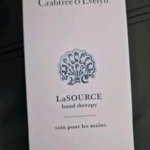 CRABTREE AND EVELYN LA
  SOURCE HAND THERAPY CREAM 100G NEW SEALED TUBE IN BOX