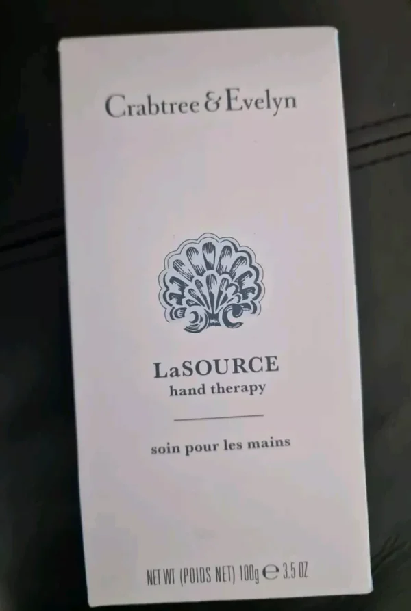 CRABTREE AND EVELYN LA  SOURCE HAND THERAPY CREAM 100G NEW SEALED TUBE IN BOX