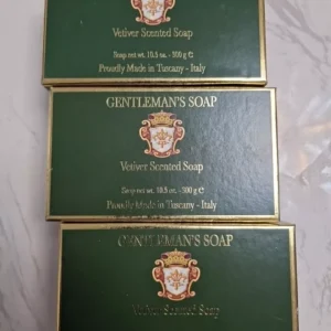 3 X GENTLEMAN Soap
  Vetiver Scent Bar Soap 300G EACH – MADE IN Italy