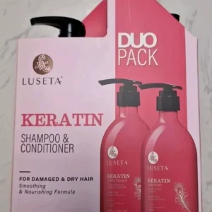 Luseta Beauty, Keratin,
  Shampoo & Conditioner – 16.9 fl oz (500 ml) Each