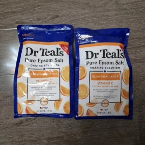 2 Pcs Dr Teal’S Epsom
  Salts Glow & Radiance (Vitamin C) 3Lb 1.36Kg