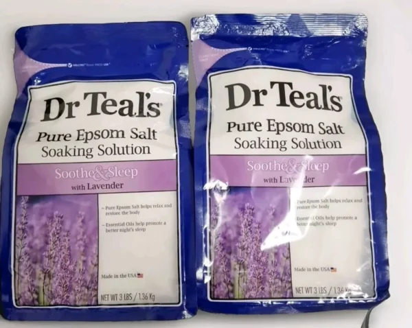 Dr Teal's Epsom Salts  Lavender 1.36 Kg. Pack Of 2