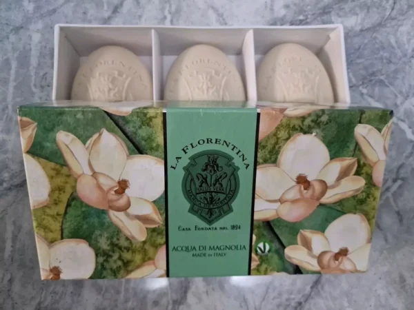 La Florentina Acqua di  Magnolia Soap Set 3 By 150g soaps (450g In Total)