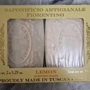 Florentino Lemon Scented
  Soap 2 X 150g. Made in Italy. Ideal Gift Item