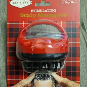 Premium Quality Men’s Own
  Grooming Tools Stimulating Scalp Massager Red/Black