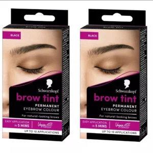 2 x Schwarzkopf Brow Tint
  Black Professional Formula Permanent Eyebrow Dye