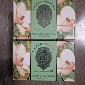 La Florentina FRESH
  MAGNOLIA Sculpted Bar Soap ITALY 300g (Pack Of 2)