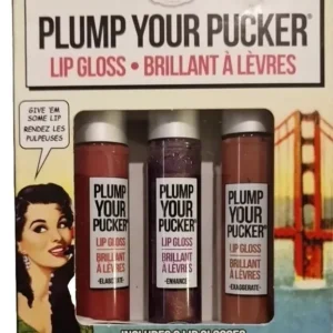 the Balm PLUMP YOUR
  PUCKER Lip Gloss Trio Enhance Elaborate Exaggerate