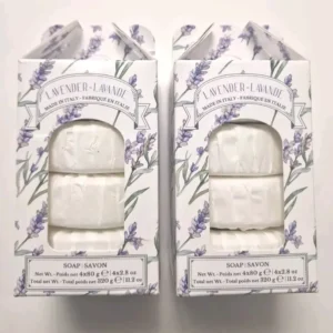 Diamante Lavender 4 Set
  Triple Milled ITALIAN Bar Soaps 320g ( Pack Of 2)