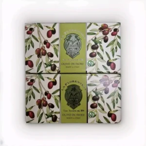 La Florentina Olive
  Flowers Round Soap 2 X 115g ( Pack Of 2) 260g Total Weight