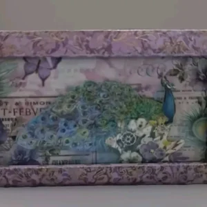 Punch Studio LAVENDER
  Soap Peacock Embelished Decor Music Box – Gift Idea