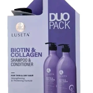 LUSETA Biotin &
  Collagen Shampoo & Conditioner Duo 2 X 1000ml