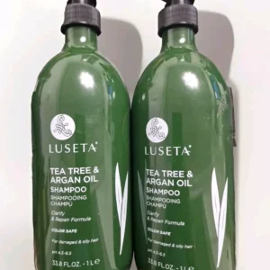 Bundle Of 2 LUSETA Tea
  Tree & Argan Oil Shampoo Clarify Repair Hair 1L X 2