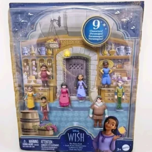 Mattel Disney Wish The
  Teens Mini Doll Set 8 Posable Dolls & Star Figure Gift