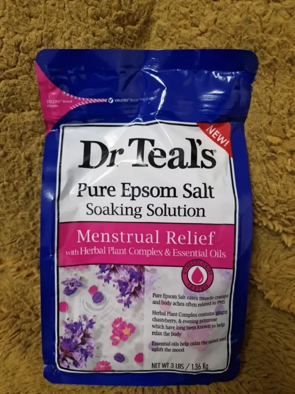 Dr. Teals Menstrual  Relief Epsom Salt 1.36kg Bag