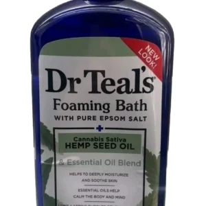 Dr Teal’s Hemp Seed Oil
  Foam Bath, 1 Liter NEW “JUMBO SIZE”