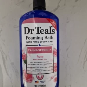 Dr Teal’s Foaming Bath +
  Pure Epsom Salt Calm & Serenity Rose Essential 1 Lit