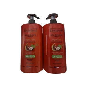 Evoluderm Argan Divin
  Creamy Shower Gel Natural – Soap Free Lot Of 2 X 1 L