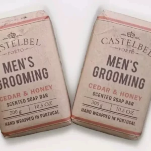 Castelbel Porto Cedar
  & Honey Men’s Grooming Scented 2 Bar Set Soaps 300g X2