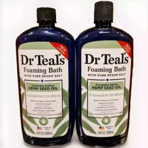 Dr Teal’s Hemp Seed Oil
  Foam Bath, 1 Liter NEW “JUMBO SIZE” ( Pack Of 2)