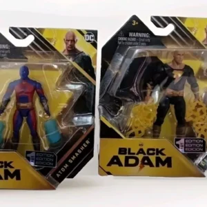 Lot Of 2 Black Adam
  Action Figures Black Adam and Atom.Smasher – DC Comics Gift