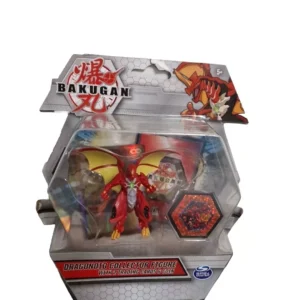 Bakugan Dragonoid (Red)
  Collector Figure With 2 Trading Cards and Coin Gift Idea