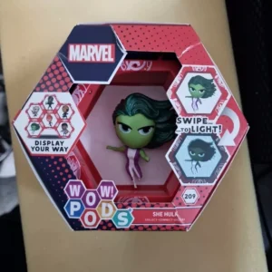 WOW PODS Marvel Avengers
  Collection – She Hulk Superhero Toys Light-Up Bobble-H