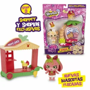 Shopkins Wild Style KISSY
  BOO Fluffy Figure Shoppet & Shopkin Glamour Gems Tribe