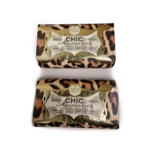 Lot Of 2 NESTI DANTE Chic
  Animalier, Bronze Leopard Soap 250 g( 2 Supplied)