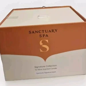 SANCTUARY SPA SIGNATURE
  COLLECTION SCENTED LARGE TRI-WICK CANDLE 340G