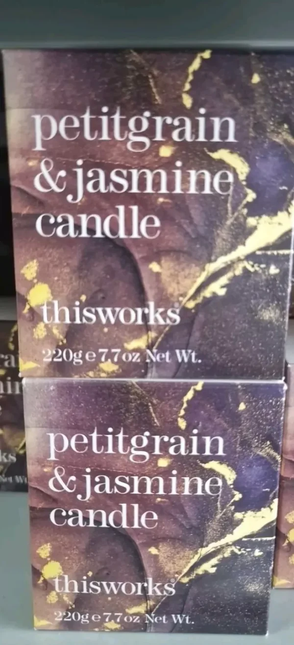 Lot Of 2 ThisWorks  Petitgrain & Jasmine Candle 220g Home Luxury