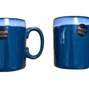 2 Set Barcela Teal
  Reactive Glazed Mug 12 X 10cm Hand Made – Gift Idea For Home